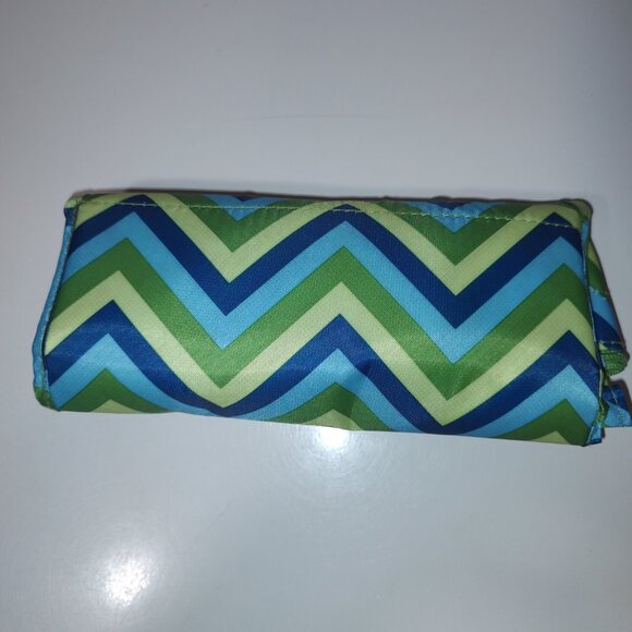 Sachi Reusable Insulated Grocery Zip Tote Pocket Foldable 15 x 16-Good condition - Picture 3 of 9